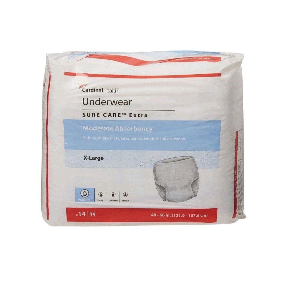 Covidien Disposable Underwear X-Large 68 14 Ct